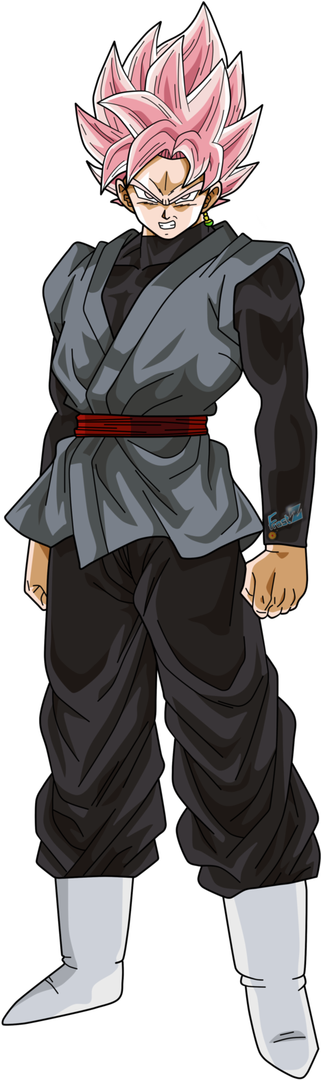 Goku Black Super Saiyan Rose By Chronofz - Dragon Ball Z 3d Sweatshirt Hooded Goku Black Super (497x1607)