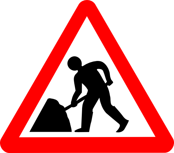 Svg Road Signs 19 Clip Art At Clker - Man At Work Sign (600x527)
