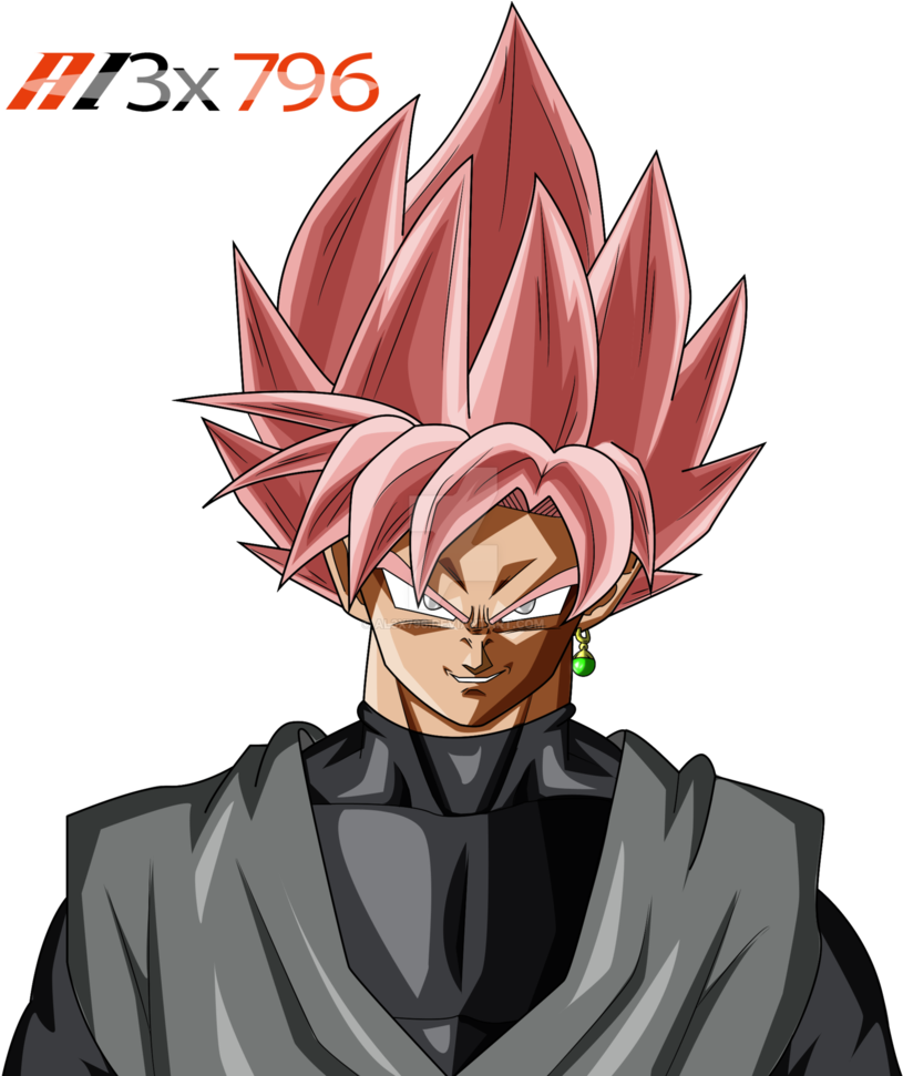 Goku Black Ssj Rose Palette 1 By Al3x796 - Goku Black Rose Face (824x970)
