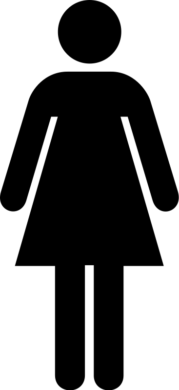 Aiga Symbol Signs 2 Clip Art At Clkercom Vector Clip - Woman Bathroom Sign (367x800)