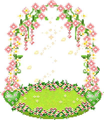 Pixel Flowers Gif (417x480)