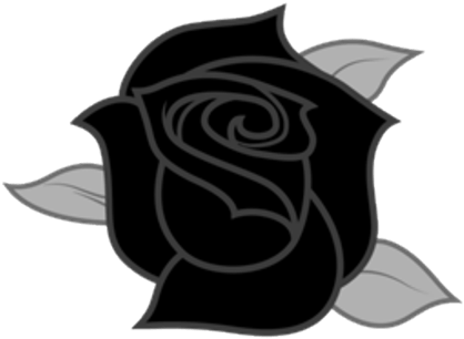 Rose Emoji Copy Paste Black Rose Emoji Emoji Art - Black Moon Cutie Mark (420x420)