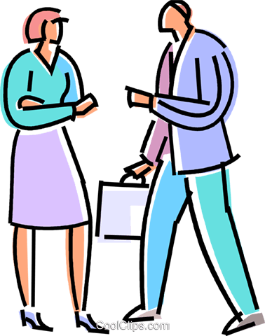 Business People Greeting Each Other Royalty Free Vector - Business People Greeting Each Other Royalty Free Vector (378x480)