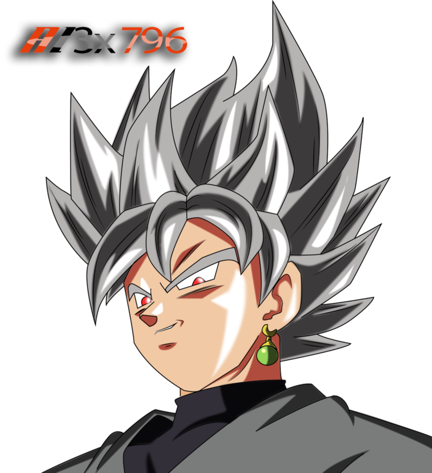 Goku Black Ssj White Dragon Ball Super Render By Al3x796 - Dragon Ball Super Goku Black Ssj (855x935)