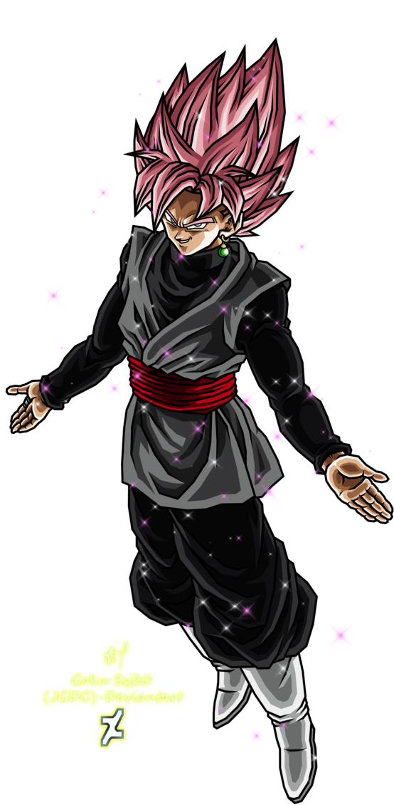 Goku Black Ssj Rose By Gokussj20 - Goku Black Ssj Rose 2 Png (676x1181)