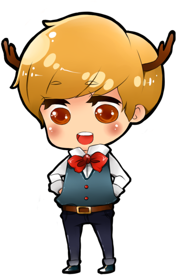 Luhan Chibi By Misunderstoodpotato - Exo Kai Transparent Chibi (600x600)