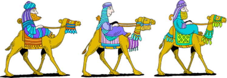 Free Epiphany Stories, Videos, Coloring Pages And Activities - We Three Kings Clipart (747x259)