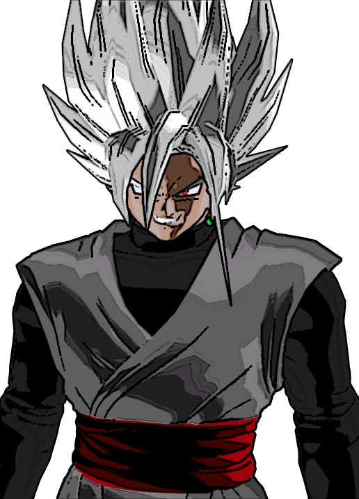 Chevron Right Goku Black - Ssj White Goku Black (516x718)
