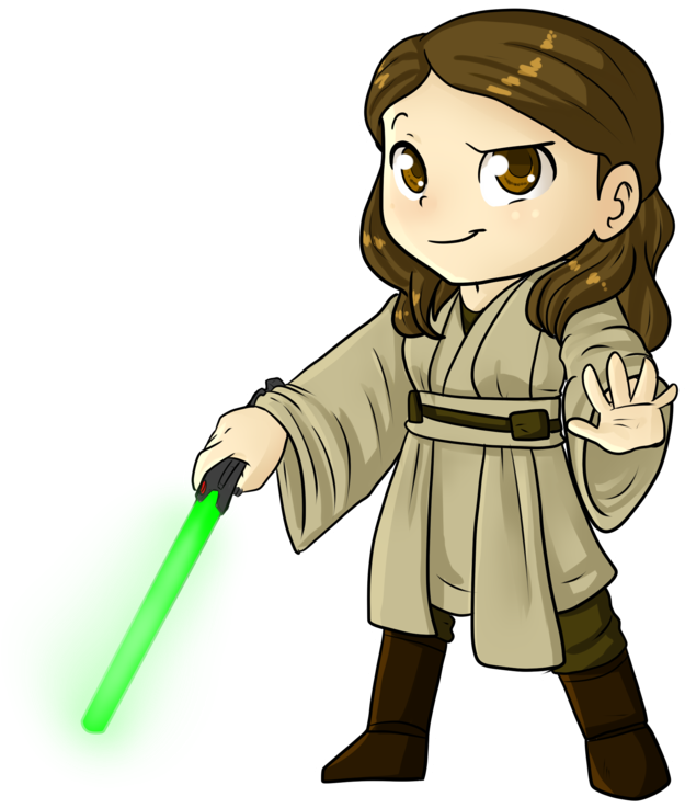 Chibi Jedi By Annakitsun3 - Jedi Clipart (971x822)