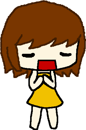 Chibi Singing Me Animation By Theanimeartist1 - Animated Singing Gif Transparent (460x652)
