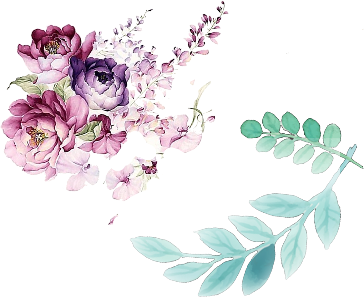 Floral Design Watercolor Painting Flower - Transparent Flower Watercolor Png (1198x985)