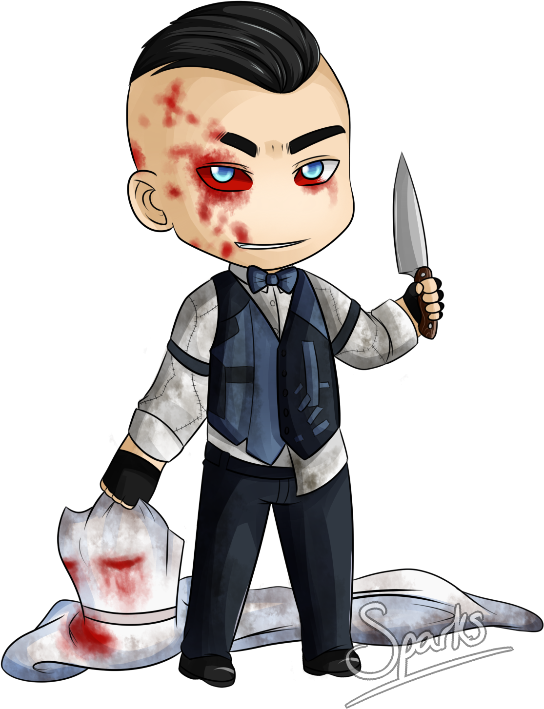 Eddie Gluskin Chibi By Sparksreactor Eddie Gluskin - Outlast (1500x1500)