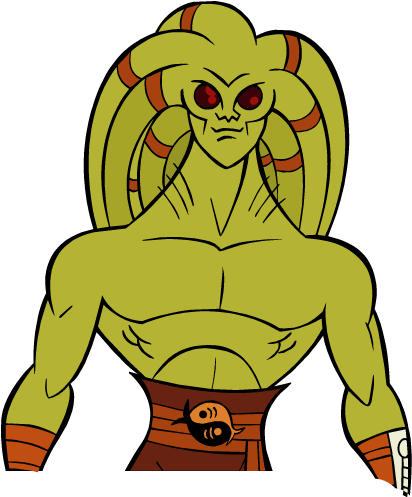 Clone Wars Clip Art - Kit Fisto Coloring Pages (431x500)