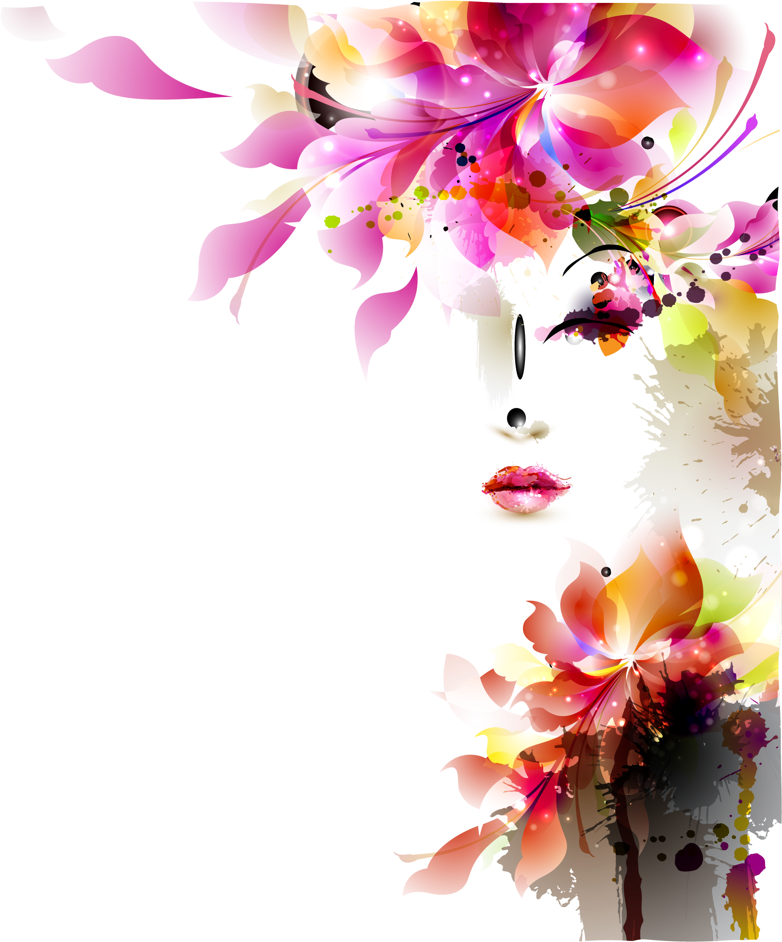 Watercolor Painting Chinese Painting - Bouquet (2500x2675)