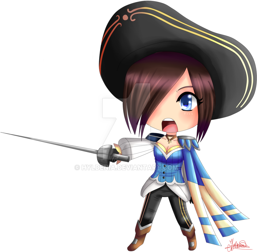 Chibi Fiora Royal Guard By Hyldenia - Lol Chibi Fiora (900x868)