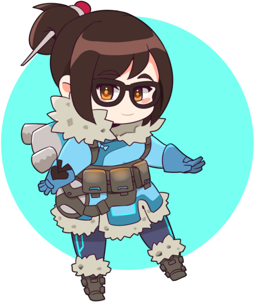 Chibi Mei By Fruitloop-chan - Chibi Mei Overwatch (600x664)