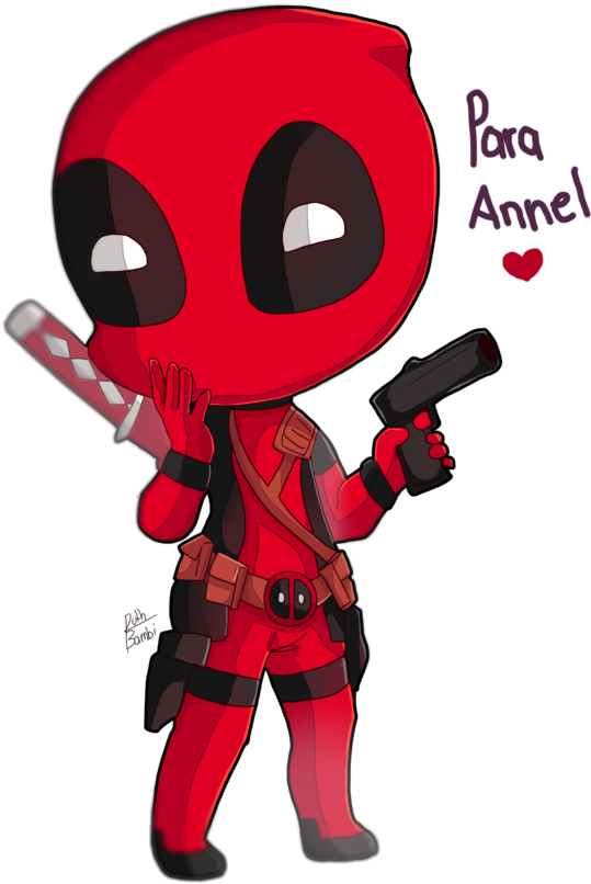 Deadpool By Hatsukibambi On Deviantart - Deadpool Caricatura (600x838)