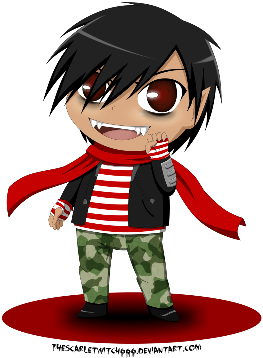 Chibi Vampire Pete Wentz By Thescarletwitch666 Chibi - Cartoon (1024x1229)