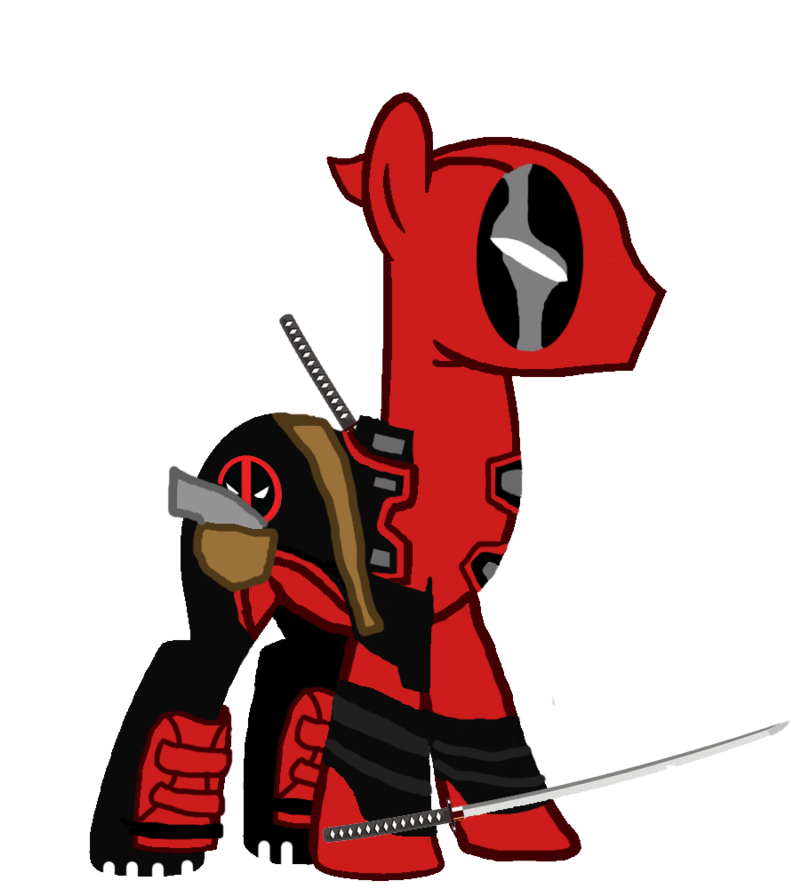 Deadpool As A Pony By Motownwarrior01 Deadpool As A - Deadpool As A Pony (1024x1024)
