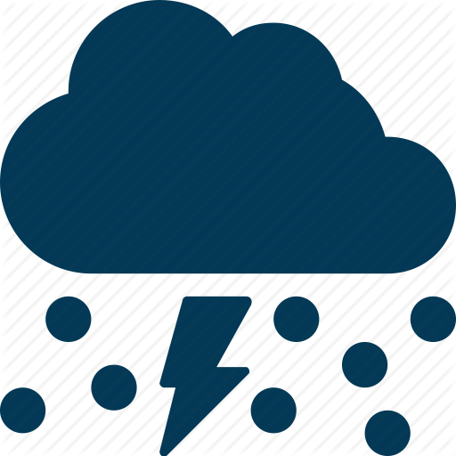 Thunder Clipart Cloudy - Thunder (512x512)