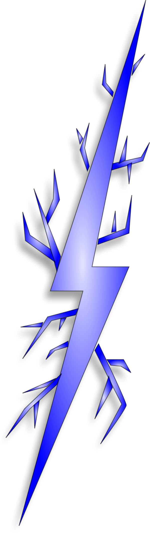 Thunder Clipart Electricity - Thunder Clipart Png (600x2125)