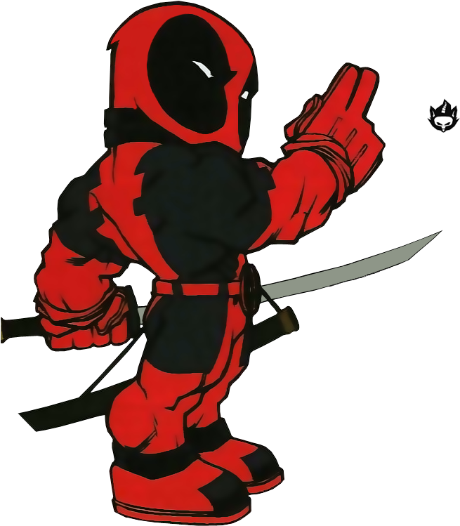 -tried To Clean It Up A Bit - Deadpool Chibi (810x869)