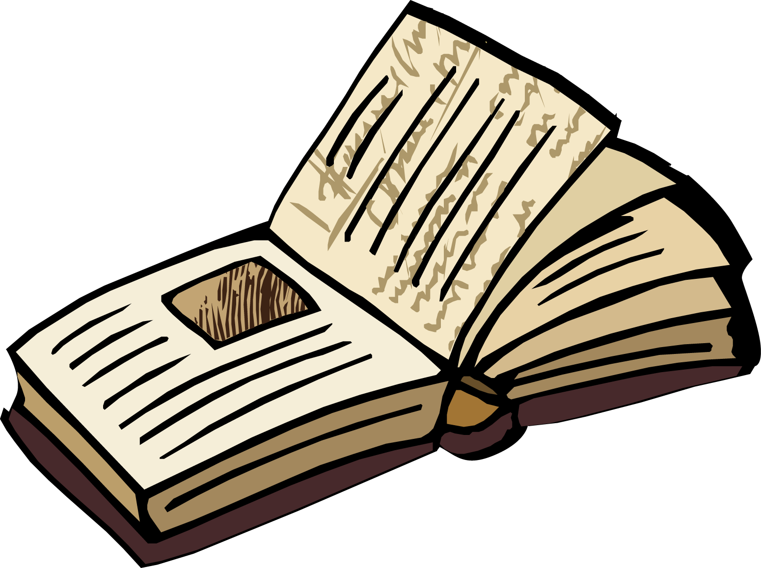 Open Book Clip Art (1550x1157)