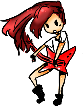 Dianna Oc Cartoon Rock By Crossyuukisan - Cartoon (325x376)