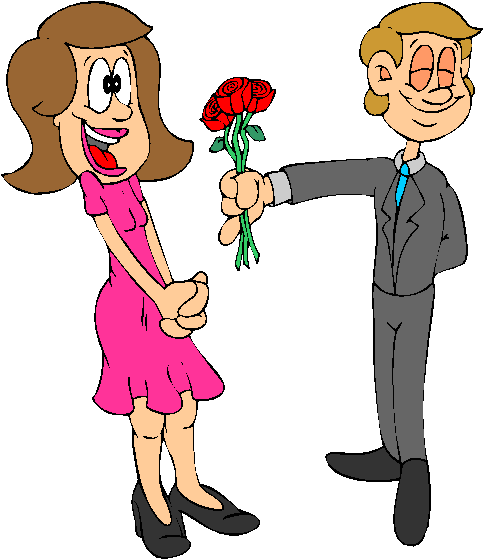Antigamente - Marido E Mulher Felizes Desenho (490x577)