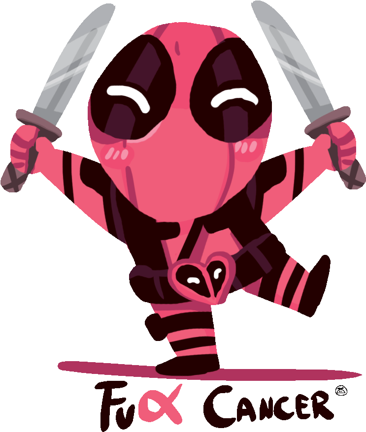 Deadpool 2 Marvel Sticker By Jenchibi - Deadpool Cancer (1080x1080)