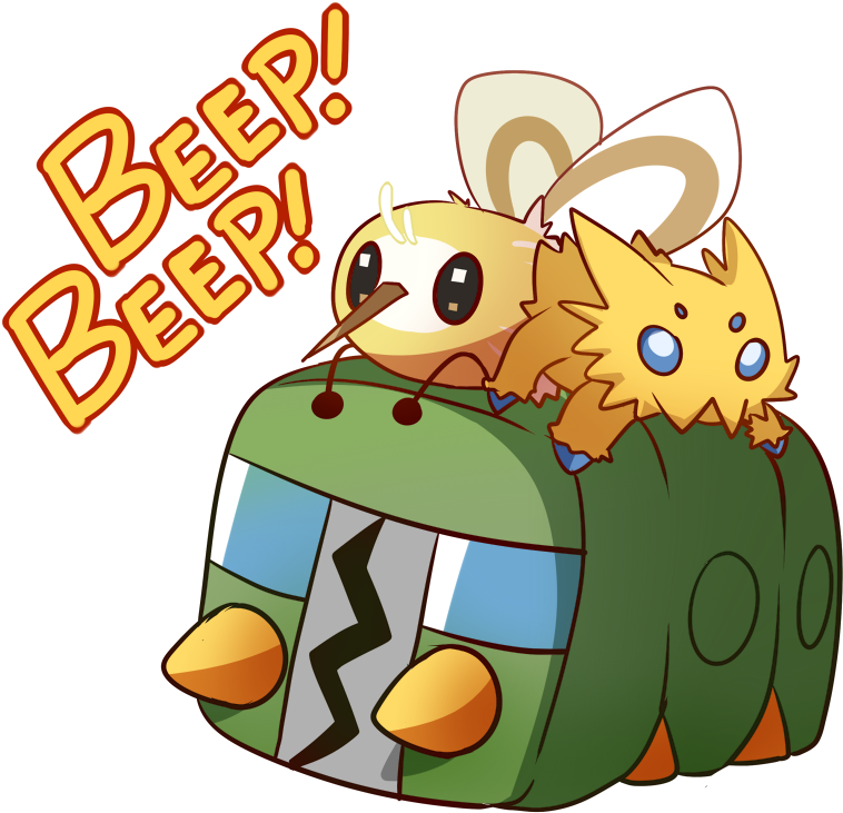Pokémon Sun And Moon Clip Art Cartoon Product - Beep Beep Pokemon (800x757)