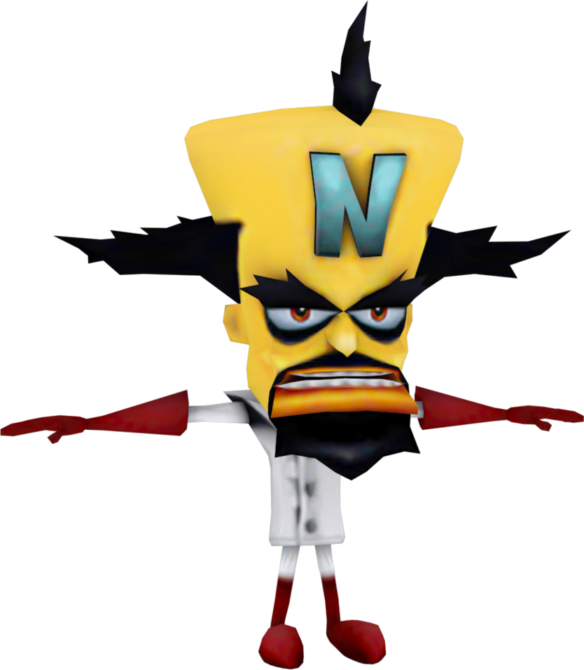 Cortex Model By Crasharki - Crash Nitro Kart Doctor Neo Cortex (834x957)
