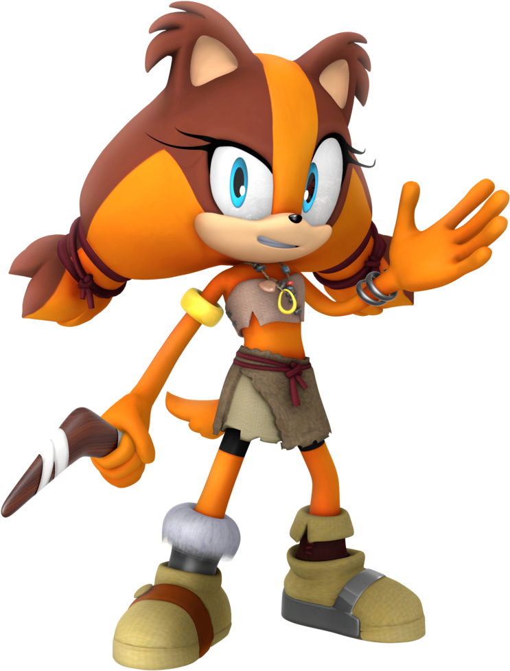 Sticks New Rio Model Render By Nibroc-rock - Mario And Sonic At The Pyeongchang 2018 Olympic Winter (1024x1024)