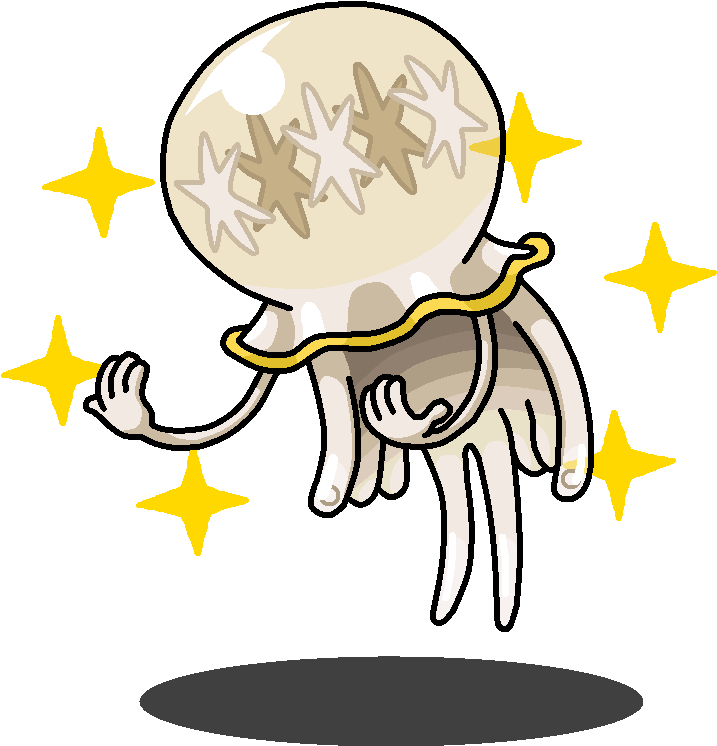 Shiny Nihilego Blue Jellyfish Friend By - Shawarmachine (800x800)