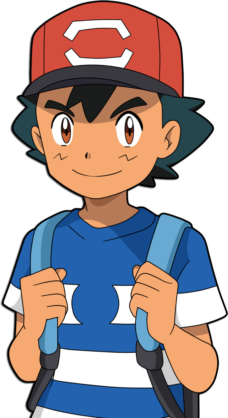 Satoshi/ash Sun And Moon Anime By Waitochan - Ash Sun And Moon (1024x1784)