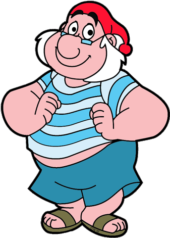 Pin Mr Clip Art - Jake And The Neverland Pirates Smee (350x486)