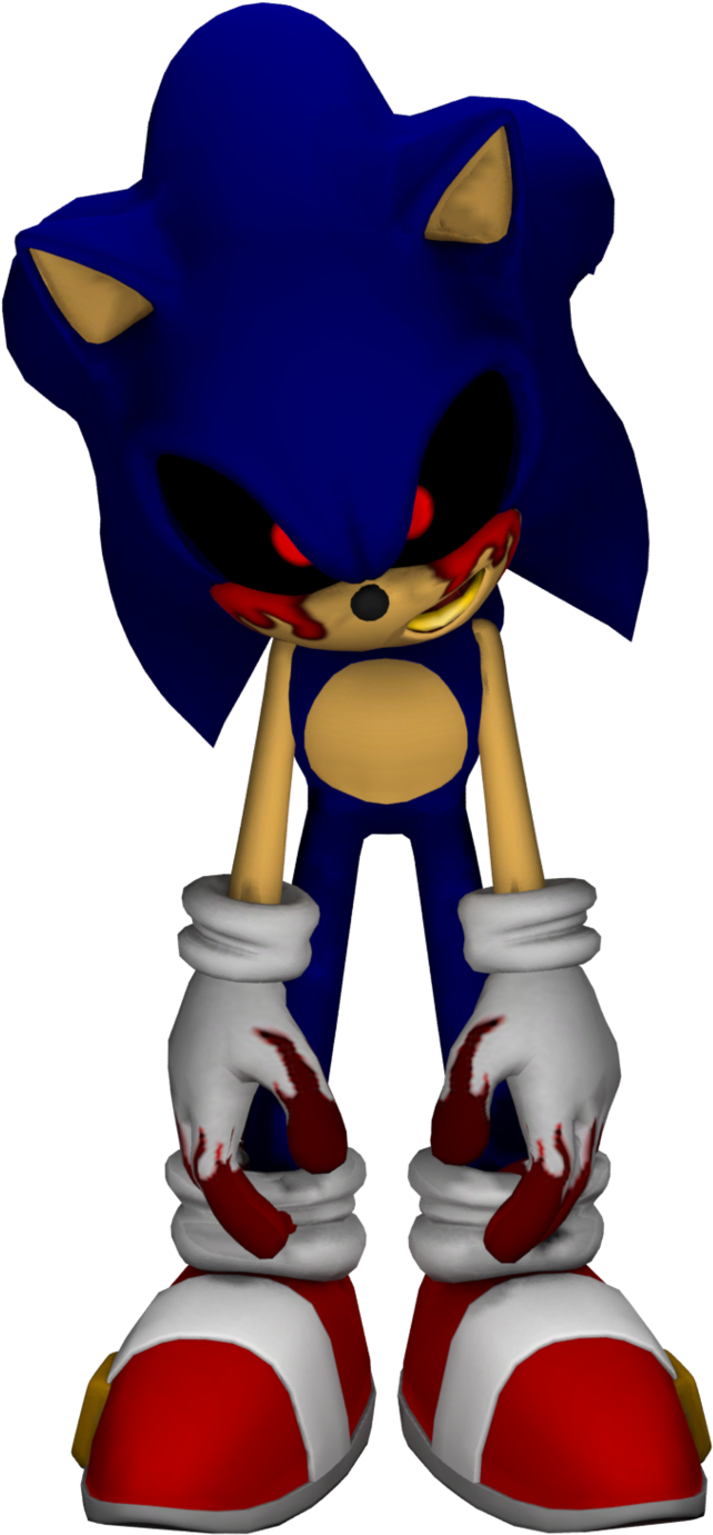 New Sonic Exe Model By Foxmaster55-d9jri5r - Sonic Exe Png (1024x1553)