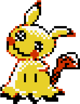 Pokemon Sun & Moon Pixel Art Mimikkyu Gameboy Color - Pokemon Sun Moon Pixel Art (415x415)