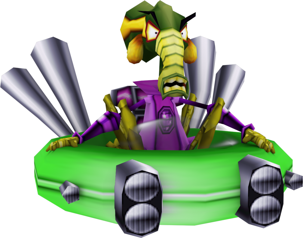 Nitros Oxide Original Model By Crasharki - Crash Team Racing (1008x793)