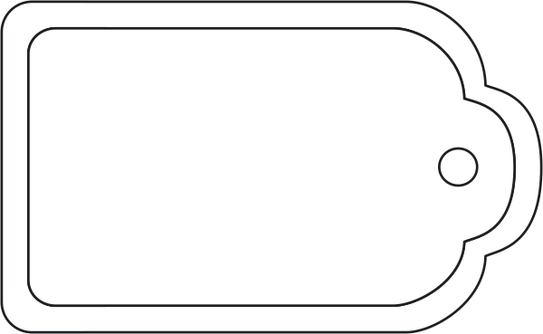 Free Printable Blank Gift Tags - Large Printable Gift Tags (600x369)