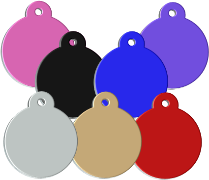 Round Aluminium Pet Tags Tab - Round Aluminium Pet Tags Tab (450x450)