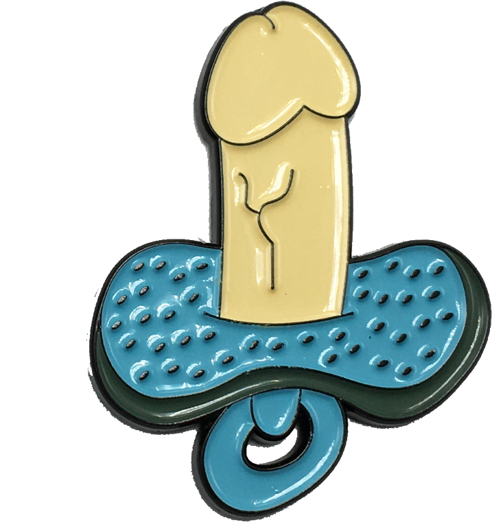 Penis Pacifier Pin - Pacifier - (1024x1024) Png Clipart Download. 