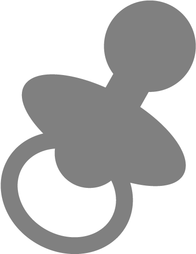 Dark Blue Pacifier Clip Art (512x512)