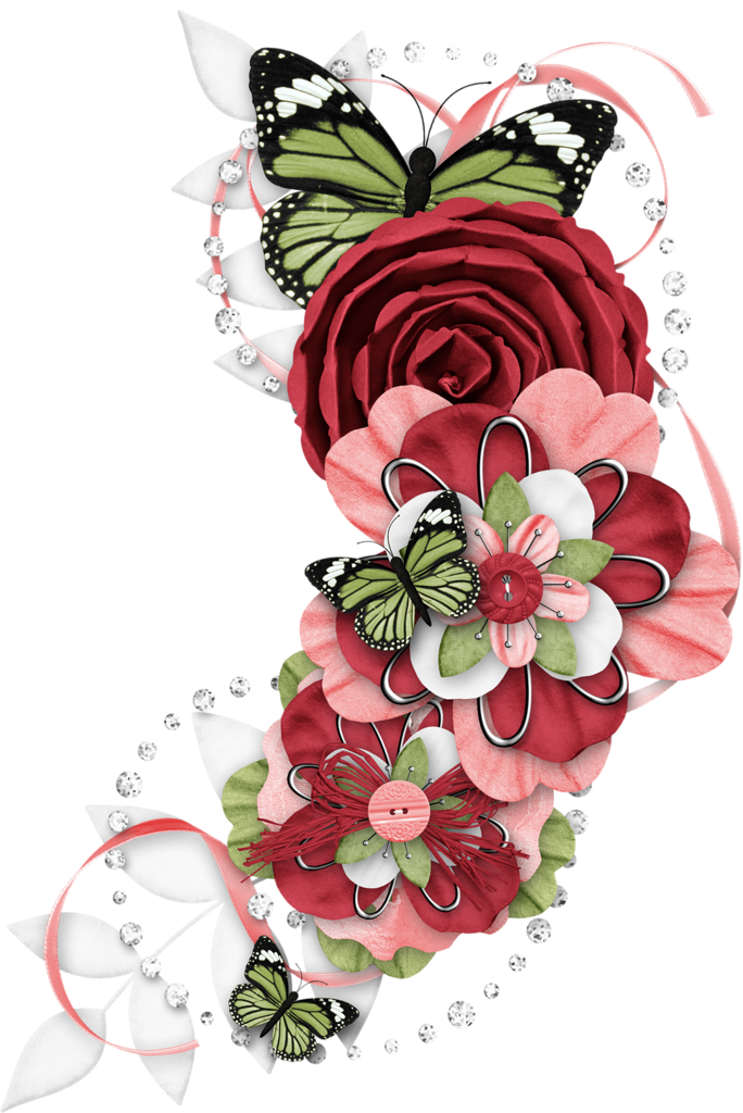 Scrapbooking Flower Bordes (684x1024)