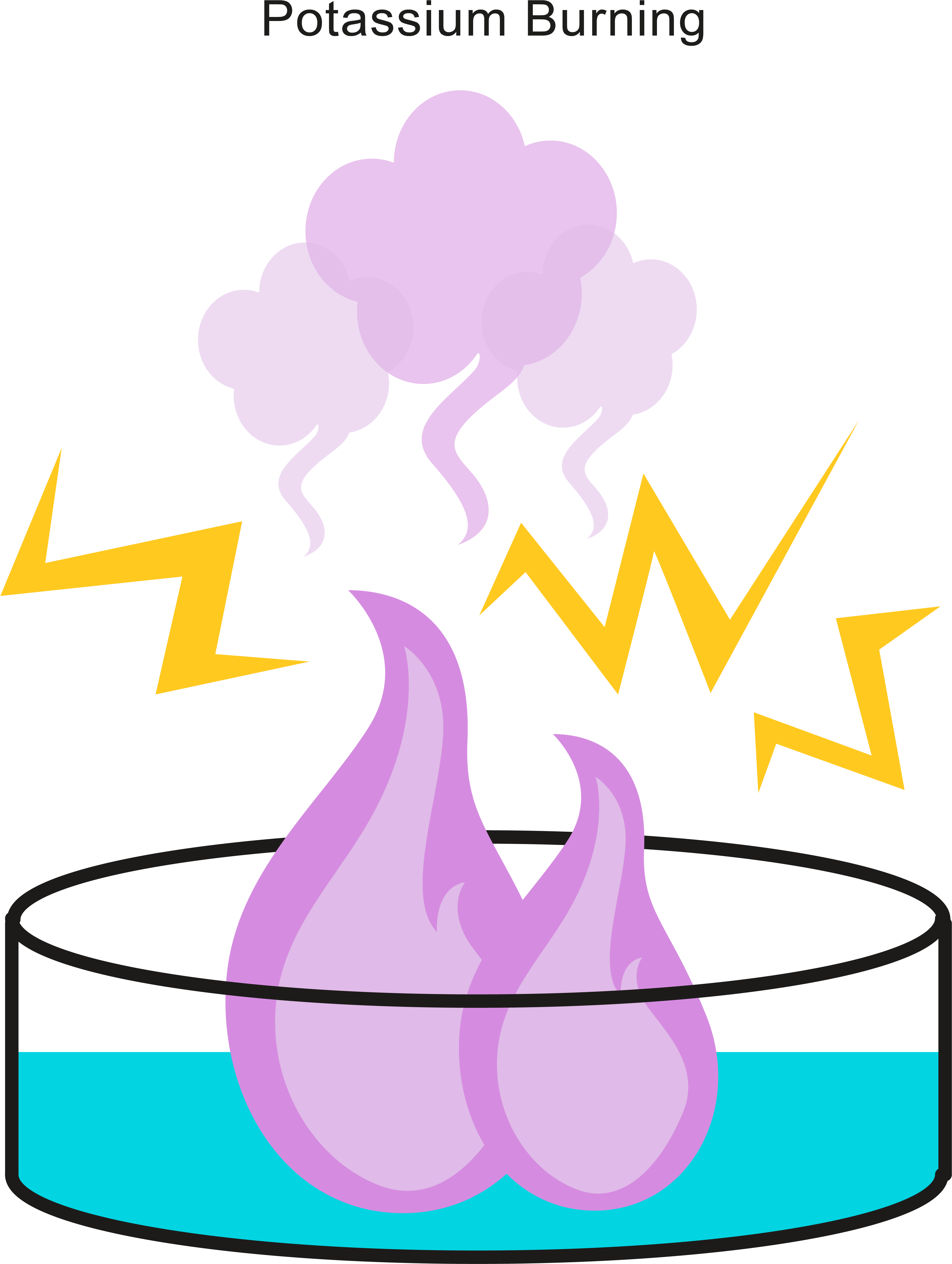 Potassium Burns With A Lilac Flame - Potassium Burns With A Lilac Flame (5167x5847)