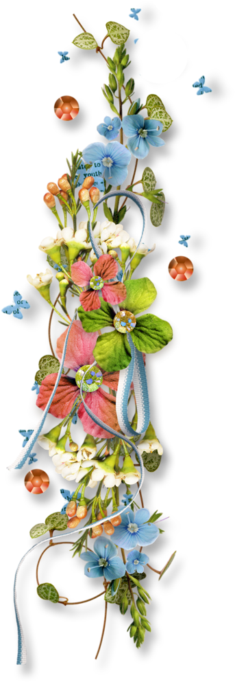 Primavera Cute Borders - Rosa Glauca (352x1024)