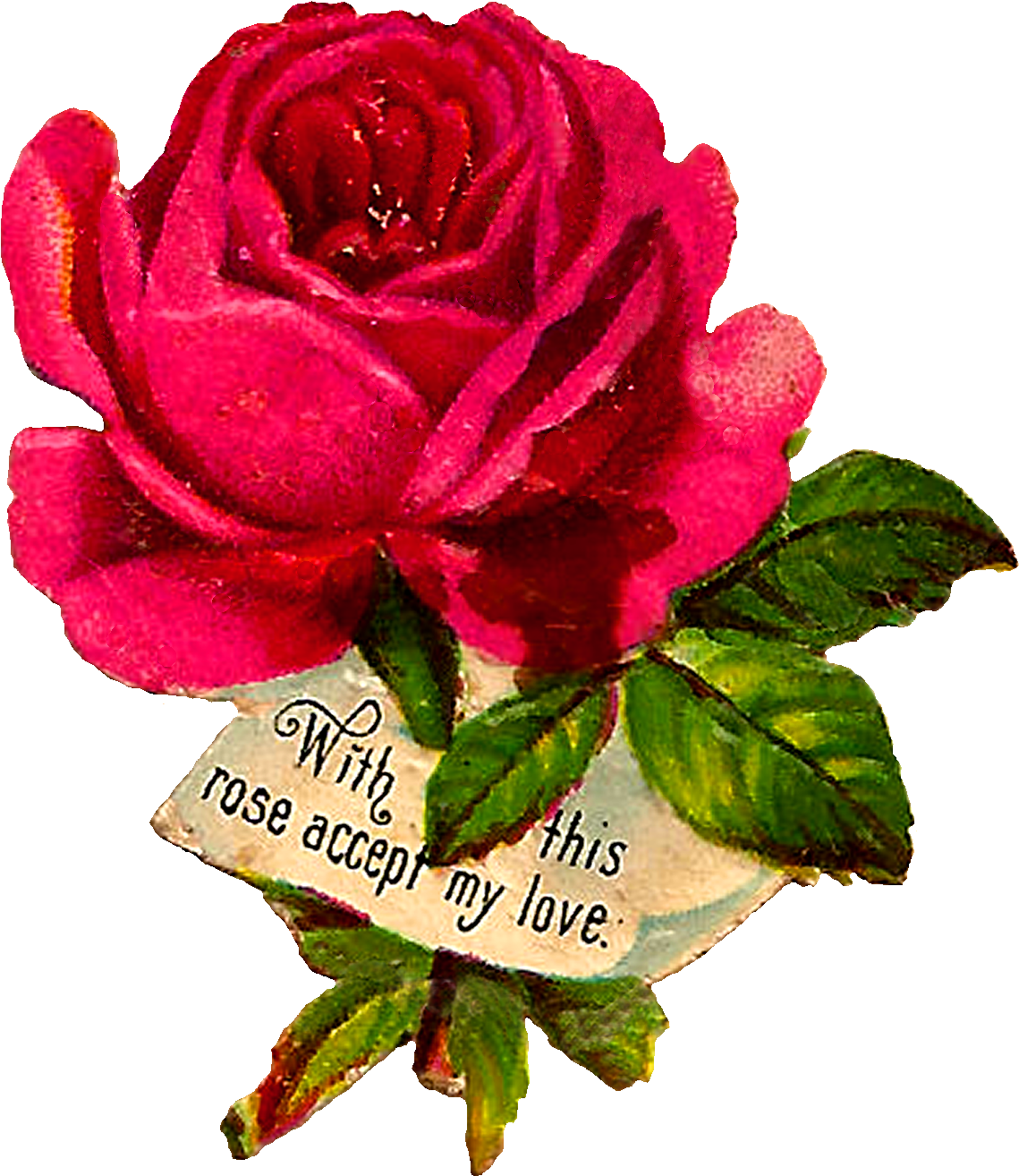 Digital Rose Clip Art Downloads - Rose (1299x1449)