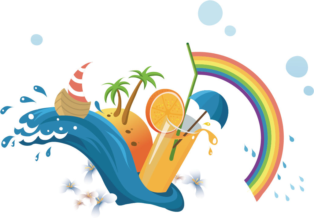 Summer Poster Vacation Illustration - Clip Art (1181x1181)