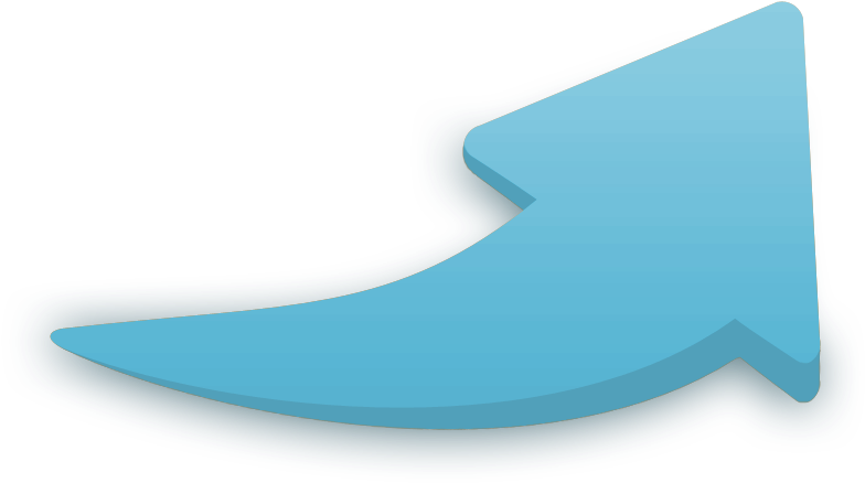 Parent Directory - Blue Curved Arrow Png (795x486)