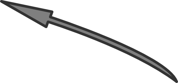 This Free Clip Arts Design Of Blue Curved Arrow - Clip Art (600x282)